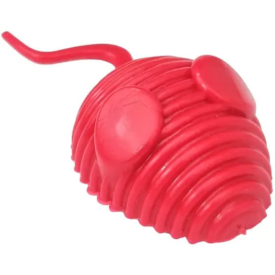 Ratinho Brinquedo Mordedor Interativo Alegria Borracha Maciça Anti-estresse Gato Vermelho 2D Pet