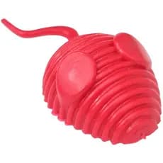 Ratinho Brinquedo Mordedor Interativo Alegria Borracha Maciça Anti-estresse Gato Vermelho 2D Pet