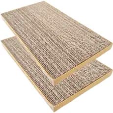Kit 2 Arranhadores Papelão Ondulado Para Gato Antiestresse Afia Unhas Cat Pack