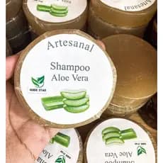 Shampoo de Aloe Vera, Aveia, Anti-caspa, Força - Artesanal Fitoterápico. Barra Natural Solido (Babosa)