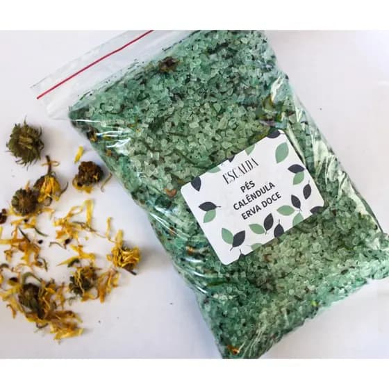 Escalda Pés 1KG Lavanda e Alfazema c/ Camomila + Ervas