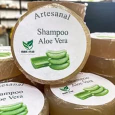 Shampoo de Aloe Vera, Aveia, Anti-caspa, Força - Artesanal Fitoterápico. Barra Natural Solido (Babosa)