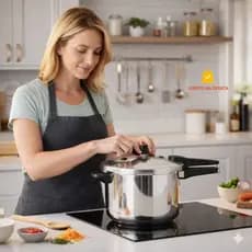 Panela De Pressão 7L, 10L, 24L Profissional Fechamento Externo Grande Industrial Feijão Feijoada