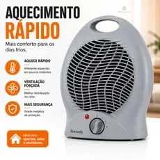 Aquecedor Elétrico Portátil Ar Quente 127V 220V Ar Quente Compacto Esquenta Rápido