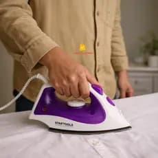 Ferro de Passar a Vapor Antiaderente Base Cerâmica 127V ou 220V 1500W