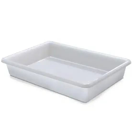 Bandeja Plástica Retangular 6,5 Litros Multiuso Branca