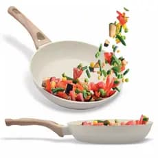 Frigideira 24cm Cerâmica Antiaderente Dolce Home Fundo Triplo Indução e Cooktop – Creme