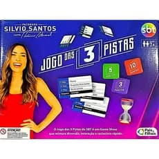 3 Pistas SBT Jogo Oficial Silvio Santos Estilo Game Show – Adivinhação e Interação Familiar Pais & Filhos