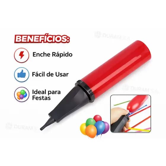 Bomba Inflador Manual para Balões Bexiga