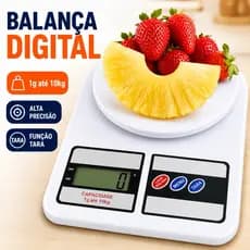 Balança Digital Cozinha 1g Até 10kg Alta Precisão Tara