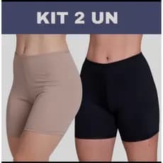 Kit Com 2 Shorts Segunda Pele Anágua Para Usar Por Baixo Do Vestido E Saia.