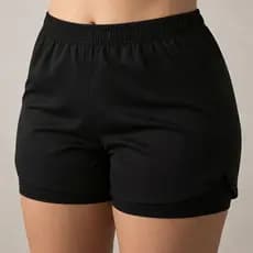 Short Duplo Feminino Dry Fit Esportivo 2 em 1 Academia, Corrida e atividades fisicas