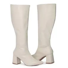 Bota Montaria Cano Longo Moda Blogueira Salto Grosso Fashion