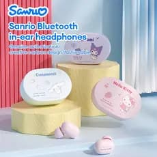 Sanrio HX-15 Fones De Ouvido Bluetooth Sem Fio Alta Fidelidade Qualidade Som Portátil Leve