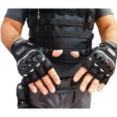 Luva Moto Motoqueiro Moto Elétrica MEIO DEDO Unissex Conforto e Proteção Ajuste no Punho