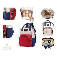 Bolsa Maternidade Mochila Mamãe Bebê Saída Maternidade Resistente Grande Porta Mamadeira