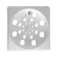 Ralo Para Banheiro Tampa Grelha Inox Quadrado Abre E Fecha Rotativo 10x10 Para Banheiro Somente Ralo