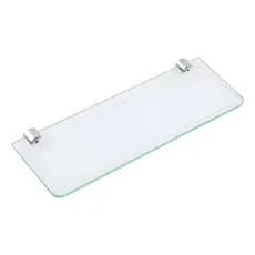 Porta Shampoo Prateleira de Vidro Incolor 30x10cm  Vidro Laminado Para Banheiro Lavanderia