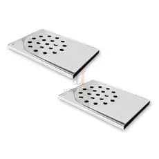 Kit 2 Ralos inteligentes de Escoamento Para Box Banheiro em Aço Inox Completo Ralo Pratic