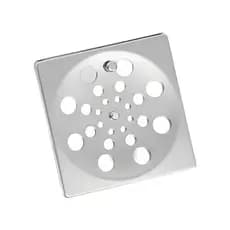 Ralo Grelha 10x10 cm Abre e Fecha em Aço Inox Para Banheiro 1 a 5 Unidades Caixilho Avulso