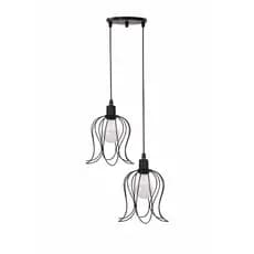 Duplo Pendente Lustre Luminária Aramado Tulipa Preto/Dourado/Cobre Luminária de teto Retrô industrial Cozinha Quarto