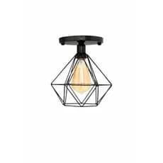 Lustre Industrial Retrô Aramado Diamante com Design Moderno para Decoração