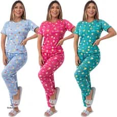 Pijama Longo Suede