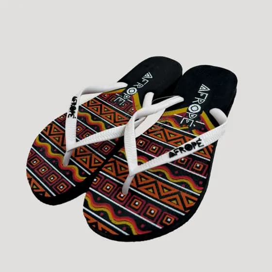 Chinelo Afropé Slim Makeda Preta - Feminina