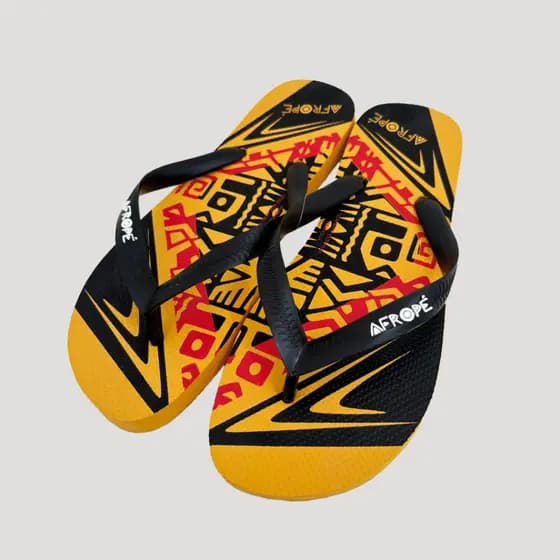 Chinelo Afropé Mandela Amarela - Masculina
