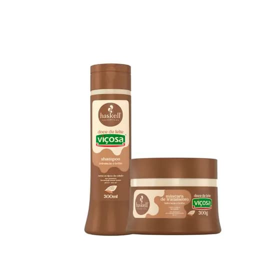 Kit Shampoo e Mascara Doce de Leite 300ml Haskell