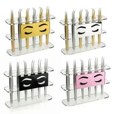 Expositor Pinças Cílios Suporte Porta Extensão Lash Display Nicho Salão Bancada Studio