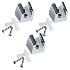Kit 3 Suporte Ducha Higienica Cromada Universal ABS