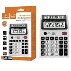 Calculadora Multifuncional Digital Visor Duplo Lehmox-1898