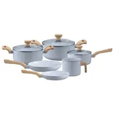Conjunto Jogo 6 Panelas Pratic Cook Grafito Indução Mimo