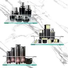Porta shampoo 10x50 incolor 3 unidade