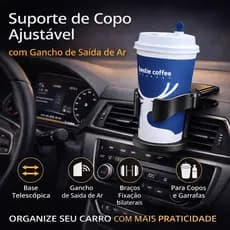 Suporte de Lata para Carro Encaixe no Ar Condicionado
