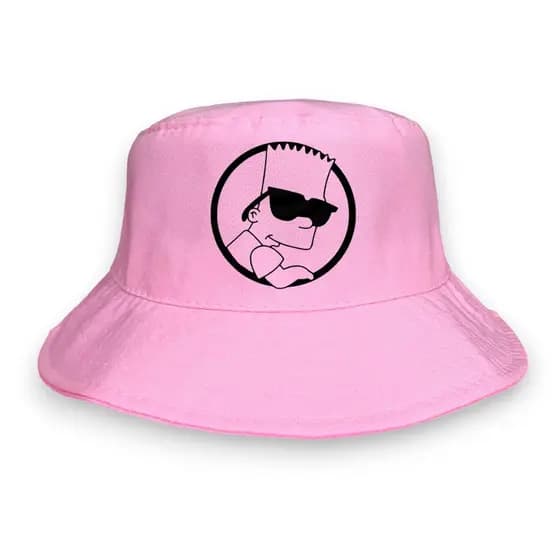 Bone Chapeu Bucket Hat Bart Os Simpsons De Oculos