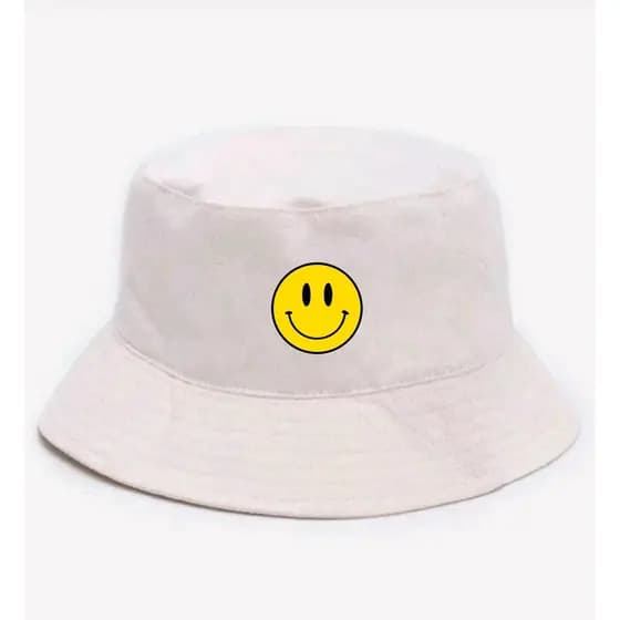 Chapéu Bucket Hat Emoji Smile Sorriso Carinha Feliz