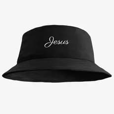 Chapéu Bucket Hat Unissex Barato Estampado Jesus - Lançamento