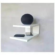 mesa de cabeceira auxiliar branca mdf minimalista