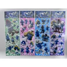 15/20/30/50 Os Smurfs Cartelas de Adesivos Stickers Infantil - Personagens