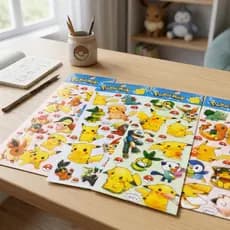 15/20/30/50 Pokémon Cartelas Adesivos Infantis - Personagem