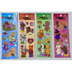 15/20/30/50 Cartelas Bob Ursinho Adesivos Infantil Stickers Personagem