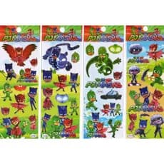 15/20/30/50 PJ Masks Cartelas de Adesivos Stickers Infantil - Lembrancinha