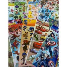 Kit 500/1000 Cartelas de Adesivo Sticker Infantil Variados - Meninos e Meninas - lembrancinha