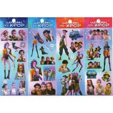 15/20/30/50 Guerreiras do Kpop - Rumi Mira Zoey Cartelas Adesivos Stickers Infantil - Lembrancinha