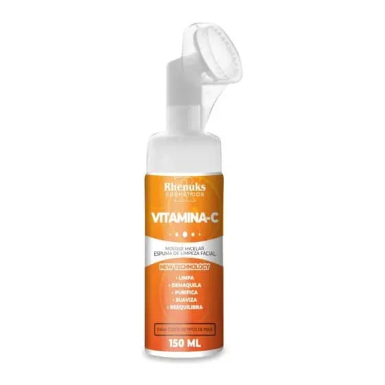 Mousse Micelar Vitamina C Clareador da Pele Rhenuks