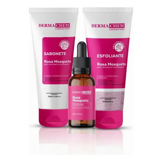 Kit Skincare Clareador De Manchas Rosa Mosqueta Dermachem