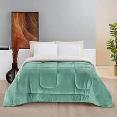 Edredom coberdron Aspen com pele de carneiro manta sherpa Casal Queen Size