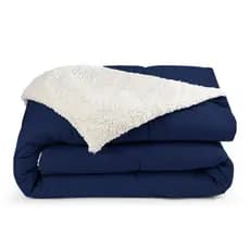 Coberdrom Edredon  Queen com Sherpa  Pele de Carneiro 2,40m x 2,20m Premium com manta Micropercal 400 fios